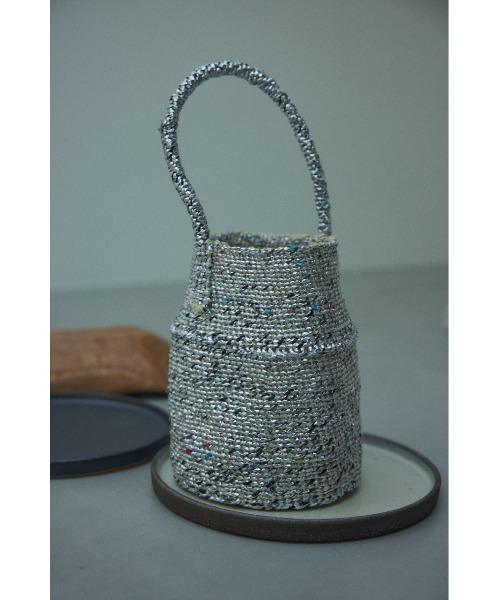 BLACK BY MOUSSY(ブラックバイマウジー)の「plastic sisal bag(プラスチックサイザルバック)(かごバッグ・レディース・シルバー/ホワイト系その他・FREE)」の21枚目の写真