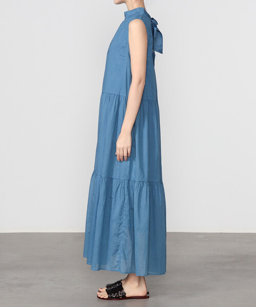 WALANCE（ワランス）の「WALANCE | バックリボンティアードワンピース WOMEN（ワンピース・レディース・ブラック/ブルー・F）」の9枚目の写真