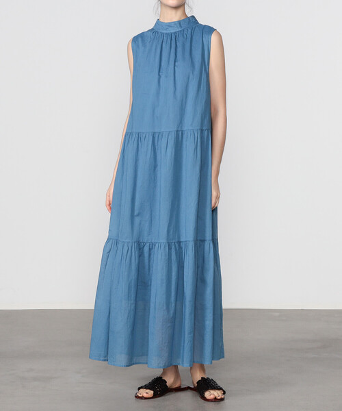WALANCE（ワランス）の「WALANCE | バックリボンティアードワンピース WOMEN（ワンピース・レディース・ブラック/ブルー・F）」の15枚目の写真
