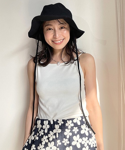 CREDONA（クレドナ）の「チューリップコードHAT（ハット・レディース・ベージュ/ブラック・FREE）」の3枚目の写真