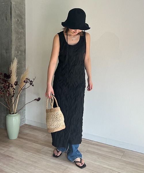 CREDONA（クレドナ）の「チューリップコードHAT（ハット・レディース・ベージュ/ブラック・FREE）」の7枚目の写真