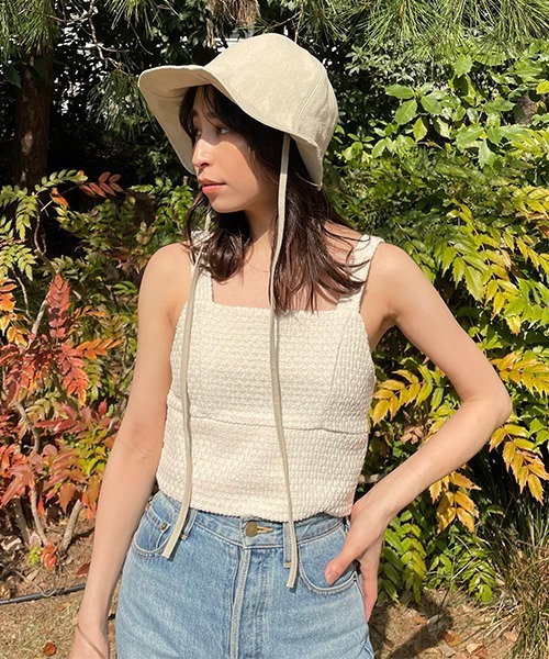 CREDONA（クレドナ）の「チューリップコードHAT（ハット・レディース・ベージュ/ブラック・FREE）」の10枚目の写真