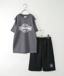 CONVERSE（コンバース）の「【吸水速乾／2点セット】CONVERSE コンバース モノトーンセットアップ（130~160cm）（セットアップ・キッズ）」