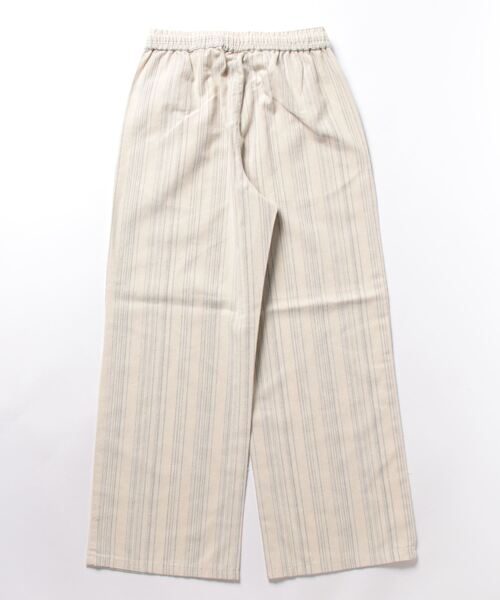 HONEYSUCKLE ROSE（ハニーサックルローズ）の「【HONEYSUCKLE ROSE】サラサラリネン混ワイドパンツ（その他パンツ・レディース・カーキブラウン/グレー/グレー×ホワイト/ブルー/ベージュ・M/L/S）」の6枚目の写真