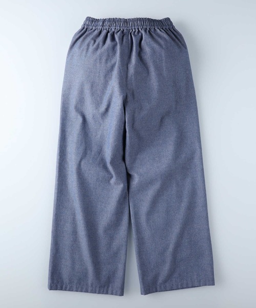 HONEYSUCKLE ROSE（ハニーサックルローズ）の「【HONEYSUCKLE ROSE】サラサラリネン混ワイドパンツ（その他パンツ・レディース・カーキブラウン/グレー/グレー×ホワイト/ブルー/ベージュ・M/L/S）」の12枚目の写真