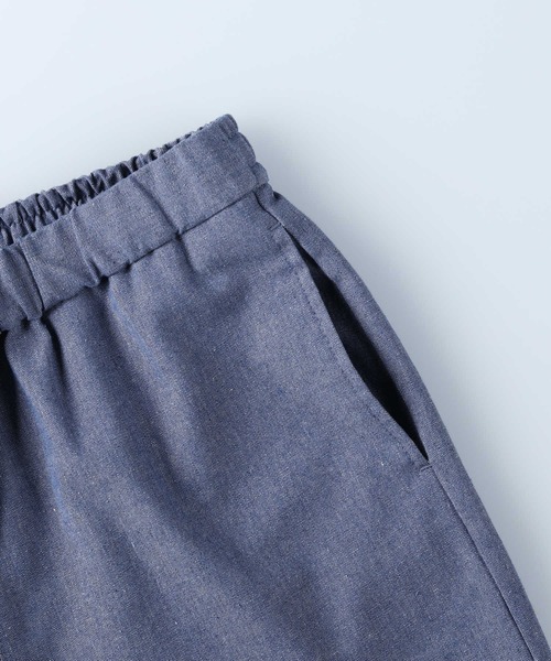 HONEYSUCKLE ROSE（ハニーサックルローズ）の「【HONEYSUCKLE ROSE】サラサラリネン混ワイドパンツ（その他パンツ・レディース・カーキブラウン/グレー/グレー×ホワイト/ブルー/ベージュ・M/L/S）」の11枚目の写真