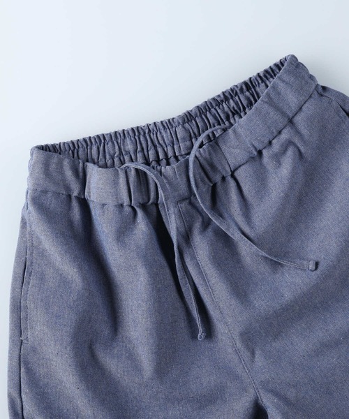 HONEYSUCKLE ROSE（ハニーサックルローズ）の「【HONEYSUCKLE ROSE】サラサラリネン混ワイドパンツ（その他パンツ・レディース・カーキブラウン/グレー/グレー×ホワイト/ブルー/ベージュ・M/L/S）」の9枚目の写真