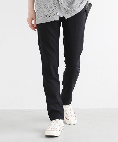 THE CASUAL（カジュアル）の「接触冷感 強ストレッチ　5ポケットスリムテーパードパンツ（その他パンツ・メンズ・ネイビー/ベージュ/カーキ/ブラック/グレー系・L/M/LL）」の2枚目の写真