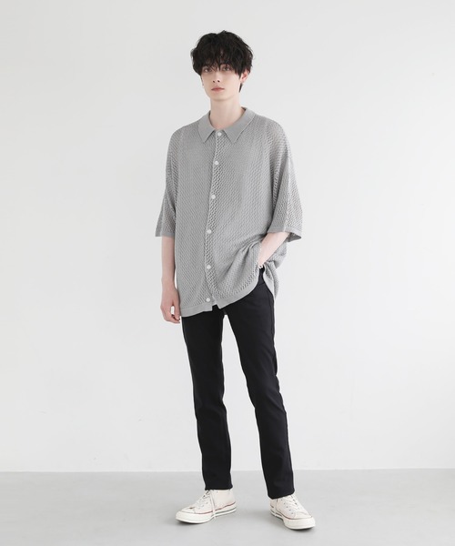 THE CASUAL（カジュアル）の「接触冷感 強ストレッチ　5ポケットスリムテーパードパンツ（その他パンツ・メンズ・ネイビー/ベージュ/カーキ/ブラック/グレー系・L/M/LL）」の8枚目の写真