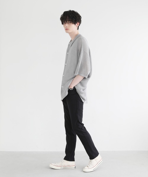 THE CASUAL（カジュアル）の「接触冷感 強ストレッチ　5ポケットスリムテーパードパンツ（その他パンツ・メンズ・ネイビー/ベージュ/カーキ/ブラック/グレー系・L/M/LL）」の9枚目の写真