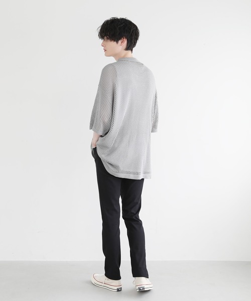 THE CASUAL（カジュアル）の「接触冷感 強ストレッチ　5ポケットスリムテーパードパンツ（その他パンツ・メンズ・ネイビー/ベージュ/カーキ/ブラック/グレー系・L/M/LL）」の10枚目の写真