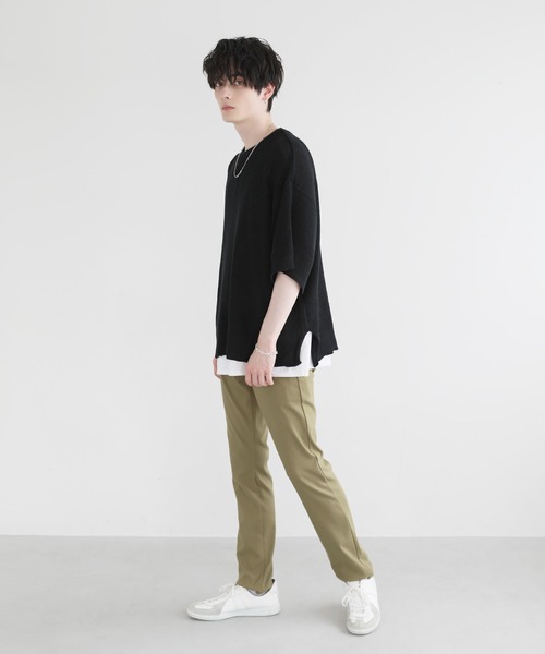 THE CASUAL（カジュアル）の「接触冷感 強ストレッチ　5ポケットスリムテーパードパンツ（その他パンツ・メンズ・ネイビー/ベージュ/カーキ/ブラック/グレー系・L/M/LL）」の18枚目の写真