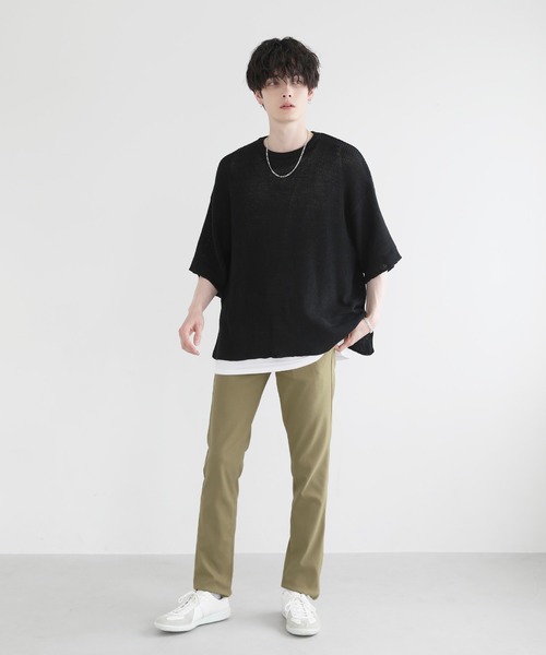 THE CASUAL（カジュアル）の「接触冷感 強ストレッチ　5ポケットスリムテーパードパンツ（その他パンツ・メンズ・ネイビー/ベージュ/カーキ/ブラック/グレー系・L/M/LL）」の19枚目の写真