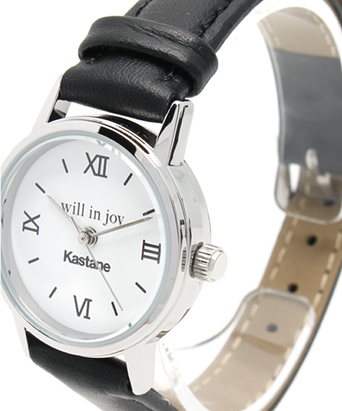 Kastane（カスタネ）の「【Kastane】レザーウォッチ（アナログ腕時計・レディース・ブラック・FREE）」の5枚目の写真