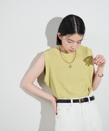 Shelly island | 楊柳カットノースリーブカットソー(Tシャツ/カットソー)