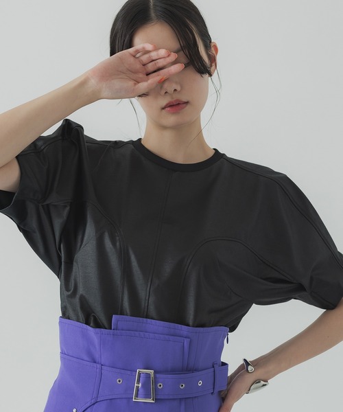 UNITED TOKYO（ユナイテッドトウキョウ）の「ブルームカットソー-ウォッシャブル-（Tシャツ/カットソー・レディース・ホワイト/ブラック・FREE）」の2枚目の写真
