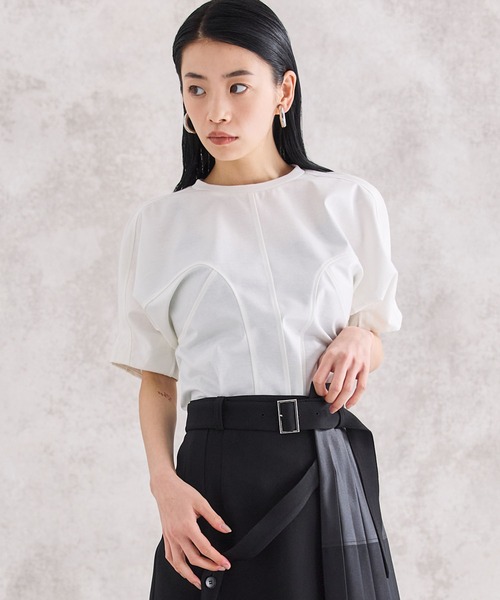 ★UNITED TOKYO ビームデザインカットソー ブラック ユナイテッドトウキョウビームデザインカットソー