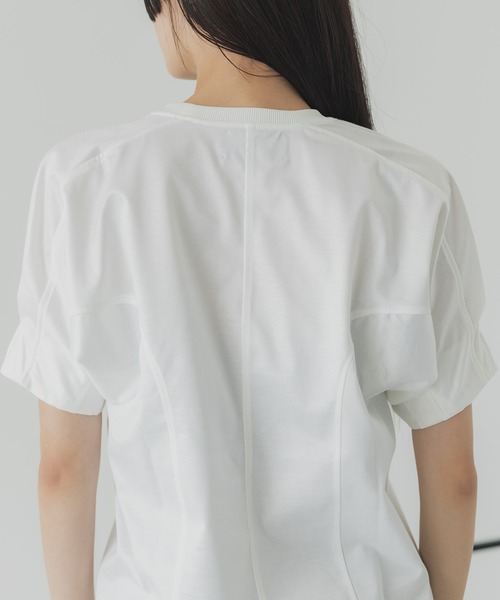 UNITED TOKYO（ユナイテッドトウキョウ）の「ブルームカットソー-ウォッシャブル-（Tシャツ/カットソー・レディース・ホワイト/ブラック・FREE）」の9枚目の写真