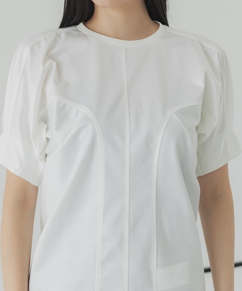 UNITED TOKYO（ユナイテッドトウキョウ）の「ブルームカットソー-ウォッシャブル-（Tシャツ/カットソー・レディース・ホワイト/ブラック・FREE）」の7枚目の写真