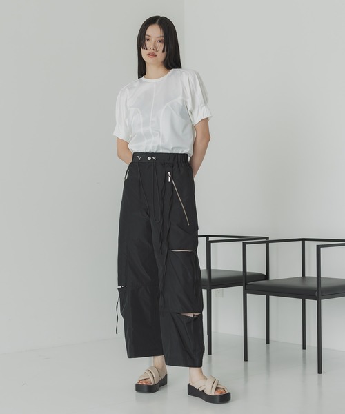 UNITED TOKYO（ユナイテッドトウキョウ）の「ブルームカットソー-ウォッシャブル-（Tシャツ/カットソー・レディース・ホワイト/ブラック・FREE）」の12枚目の写真