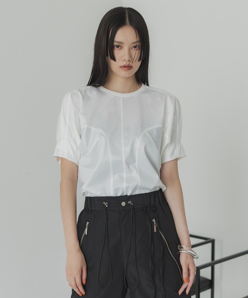 UNITED TOKYO（ユナイテッドトウキョウ）の「ブルームカットソー-ウォッシャブル-（Tシャツ/カットソー・レディース・ホワイト/ブラック・FREE）」の10枚目の写真
