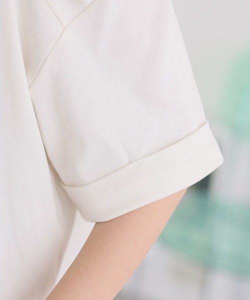 ショルダーオープン半袖Tシャツ（Tシャツ/カットソー）｜ElegChic（エレグシック）