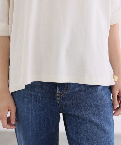 ショルダーオープン半袖Tシャツ（Tシャツ/カットソー）｜ElegChic（エレグシック）