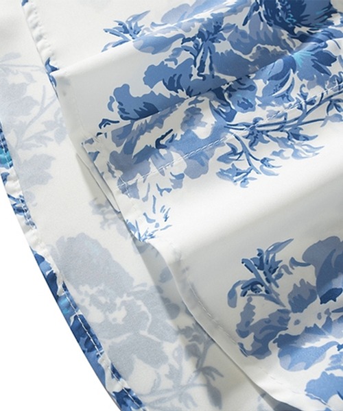 HOOK（フック）の「【HOOK】古着風総柄ビッグアロハシャツ (SS)（シャツ/ブラウス・メンズ・ピンク/ダークグリーン/ライトベージュ/ブルー系その他2/ライトブルー/ホワイト・XL/M/L）」の18枚目の写真