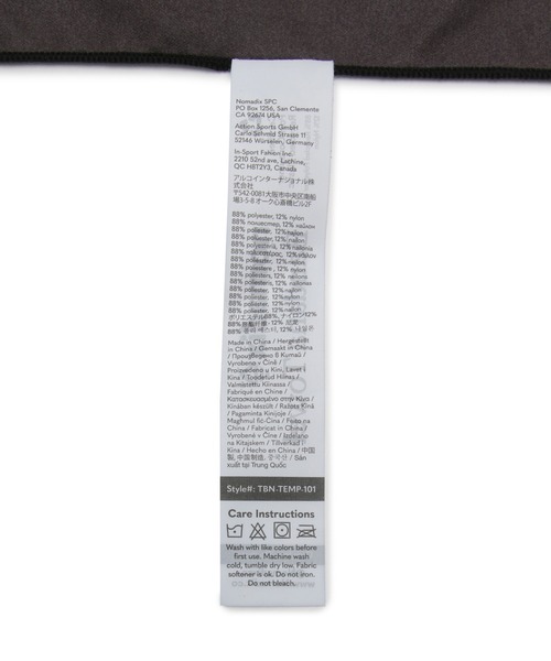 NERGY（ナージー）の「【NOMADIX】BANDANA TOWEL（スポーツグッズ・レディース・その他/ブラック・FREE）」の7枚目の写真