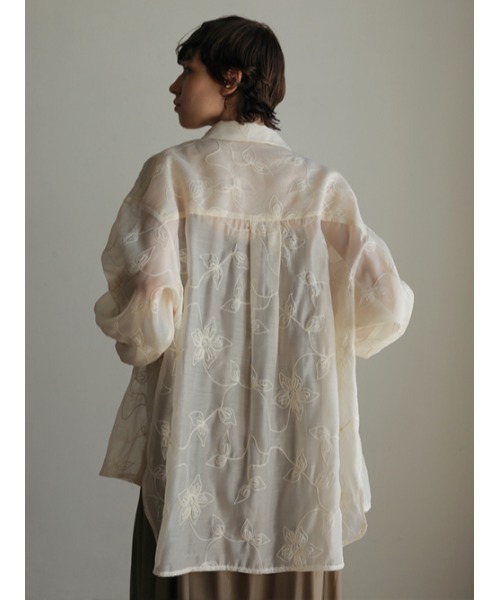 AMAIL(アマイル)の「Almond flower shirt(シャツ/ブラウス・レディース・アイボリー/ブラック・FREE)」の11枚目の写真