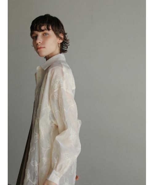 AMAIL(アマイル)の「Almond flower shirt(シャツ/ブラウス・レディース・アイボリー/ブラック・FREE)」の13枚目の写真