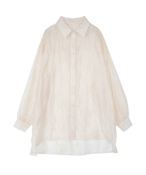 AMAIL(アマイル)の「Almond flower shirt(シャツ/ブラウス・レディース・アイボリー/ブラック・FREE)」の4枚目の写真