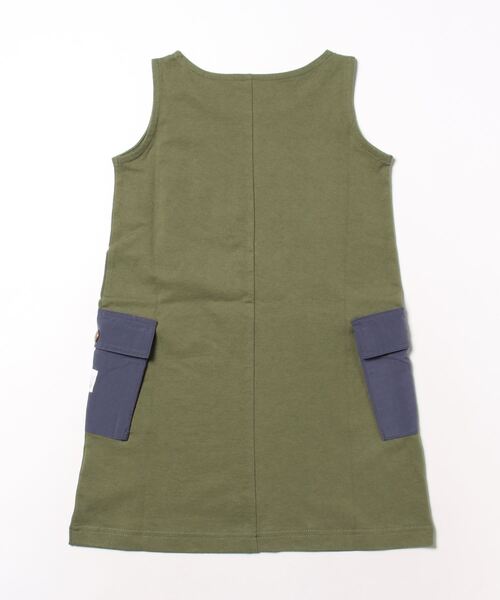 Lee(リー)の「【Lee OUTDOORS】【110/130/150cm】キッズ ノースリーブドレス 親子お揃いコーデ可(ワンピース・キッズ・ベージュ/オリーブ/ホワイト・150/130/110)」の4枚目の写真