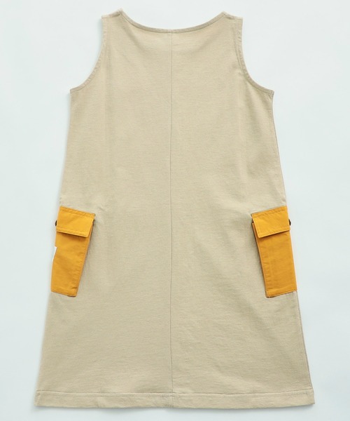 Lee(リー)の「【Lee OUTDOORS】【110/130/150cm】キッズ ノースリーブドレス 親子お揃いコーデ可(ワンピース・キッズ・ベージュ/オリーブ/ホワイト・150/130/110)」の9枚目の写真