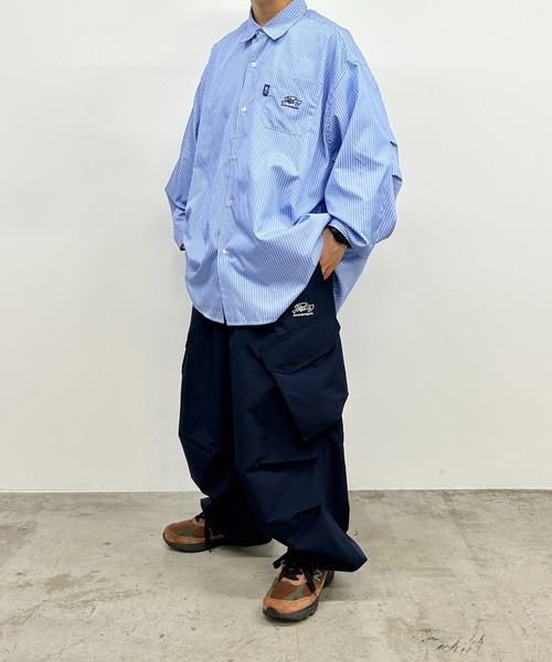 WHO'S WHO gallery（フーズフーギャラリー）の「COOPER FACT スーパービッグストライプシャツ（シャツ/ブラウス・メンズ・ホワイト系その他/ブルー系その他・FREE）」の11枚目の写真