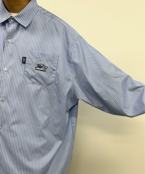 WHO'S WHO gallery（フーズフーギャラリー）の「COOPER FACT スーパービッグストライプシャツ（シャツ/ブラウス・メンズ・ホワイト系その他/ブルー系その他・FREE）」の7枚目の写真