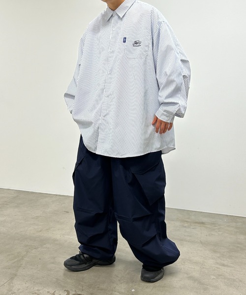 WHO'S WHO gallery（フーズフーギャラリー）の「COOPER FACT スーパービッグストライプシャツ（シャツ/ブラウス・メンズ・ホワイト系その他/ブルー系その他・FREE）」の6枚目の写真