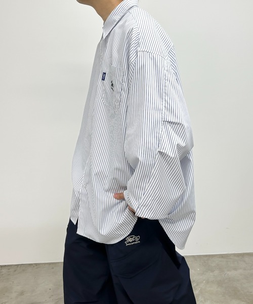 WHO'S WHO gallery（フーズフーギャラリー）の「COOPER FACT スーパービッグストライプシャツ（シャツ/ブラウス・メンズ・ホワイト系その他/ブルー系その他・FREE）」の17枚目の写真