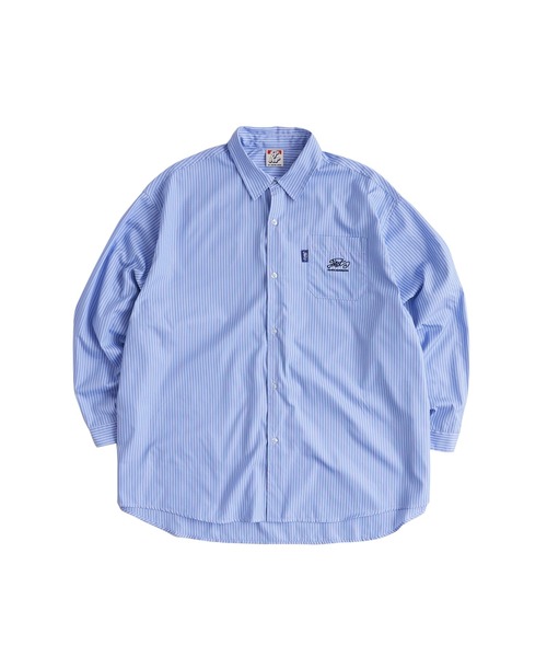 WHO'S WHO gallery（フーズフーギャラリー）の「COOPER FACT スーパービッグストライプシャツ（シャツ/ブラウス・メンズ・ホワイト系その他/ブルー系その他・FREE）」の12枚目の写真