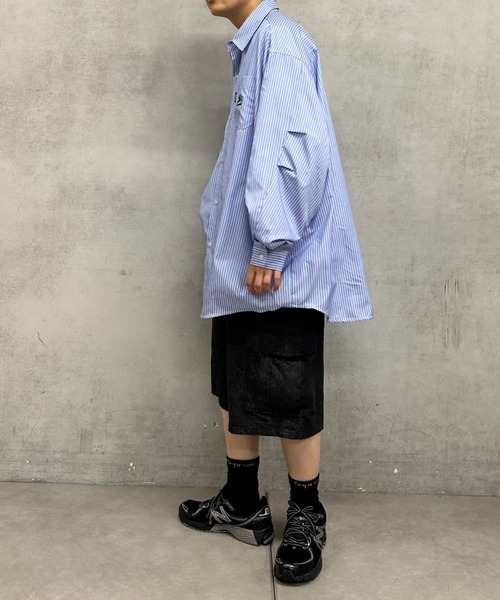 WHO'S WHO gallery（フーズフーギャラリー）の「COOPER FACT スーパービッグストライプシャツ（シャツ/ブラウス・メンズ・ホワイト系その他/ブルー系その他・FREE）」の22枚目の写真