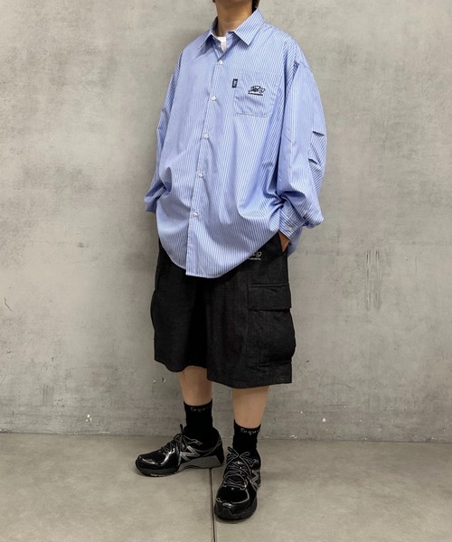 WHO'S WHO gallery（フーズフーギャラリー）の「COOPER FACT スーパービッグストライプシャツ（シャツ/ブラウス・メンズ・ホワイト系その他/ブルー系その他・FREE）」の21枚目の写真