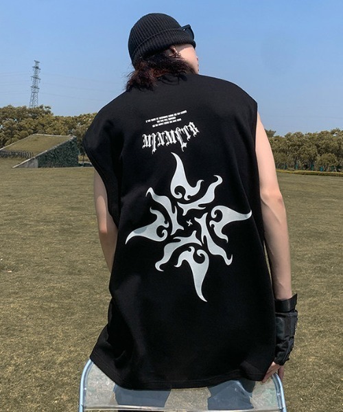MGV(エムジーヴィー)の「ロゴプリントルーズノースリーブ(タンクトップ・メンズ・グレー/ブラック/ホワイト/ピンク・MEDIUM/LARGE/X-LARGE)」の11枚目の写真