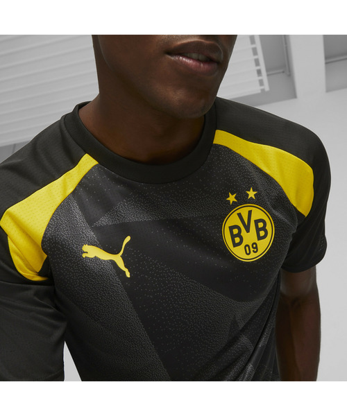 PUMA(プーマ)の「PUMA プーマ メンズ ドルトムント 2023-24 プレマッチ シャツ(Tシャツ/カットソー・メンズ・ブラック×イエロー・LARGE/MEDIUM/SMALL/X-LARGE/X-SMALL)」の10枚目の写真