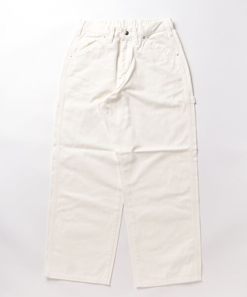 Lee（リー）の「Lee/リー【ルーズペインターパンツ】【X-LINE】デニム/カラー ワイドペインターパンツ（デニムパンツ・メンズ・コーラル/ライトグリーン/ブラウン/グリーン/ホワイト/ブラック/ダークグリーン/パープル/オレンジ/ダークインディゴブルー・SMALL/MEDIUM/LARGE/X-LARGE/X-SMALL）」の12枚目の写真