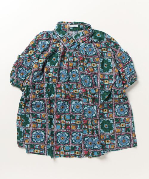 sandy（サンディー）の「【sandy】プリントレギュラーカラーシャツ（Tシャツ/カットソー・レディース・ブルー/グリーン/その他・FREE）」の3枚目の写真