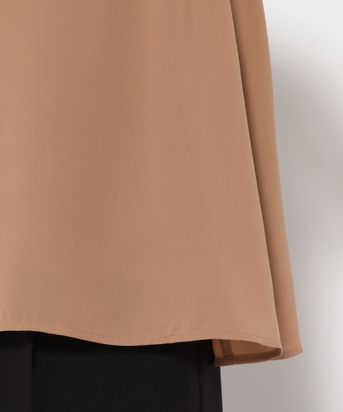 Andemiu（アンデミュウ）の「フリルリボンブラウス966020（シャツ/ブラウス・レディース・ブラック/オフホワイト/キャメル・FREE）」の9枚目の写真