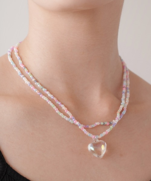 装いを上品に彩るパステルカラーのネックレス 楽天市場】作品♪z645-01カラフルネックレス公開日 2024/03/04 : 毛糸