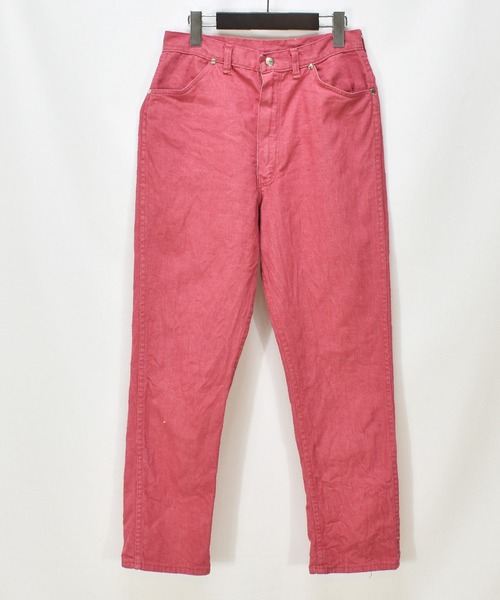 【ヴィンテージ古着】カラーデニムパンツ レッド（デニムパンツ）｜VINTAGE（ヴィンテージ）