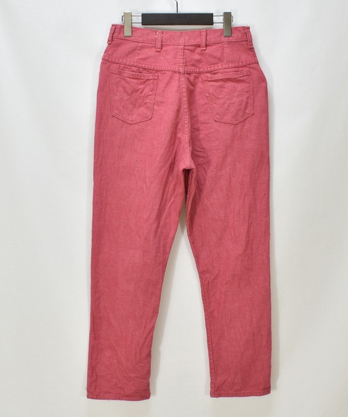 VINTAGE（ヴィンテージ）の「【ヴィンテージ古着】カラーデニムパンツ レッド（デニムパンツ・レディース・レッド・SMALL）」の2枚目の写真