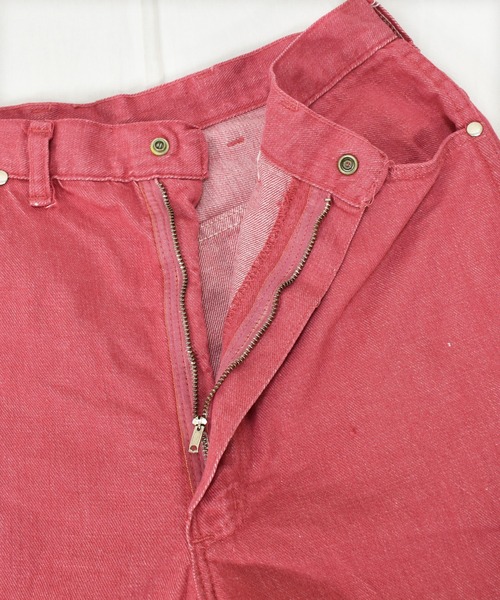 VINTAGE（ヴィンテージ）の「【ヴィンテージ古着】カラーデニムパンツ レッド（デニムパンツ・レディース・レッド・SMALL）」の4枚目の写真